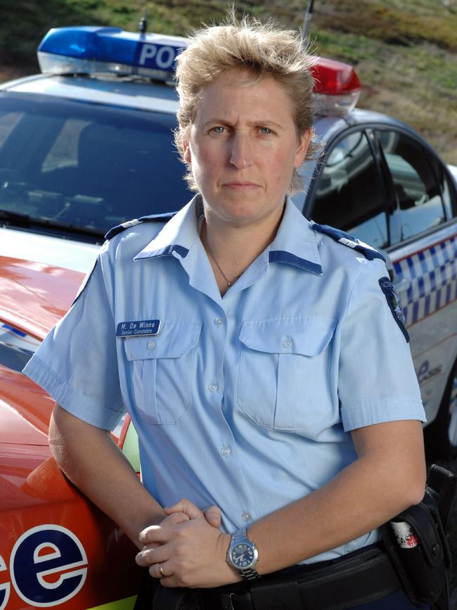 Senior Constable Megan De Winne from the Channel Seven (7) TV program 'Highway Patrol'.