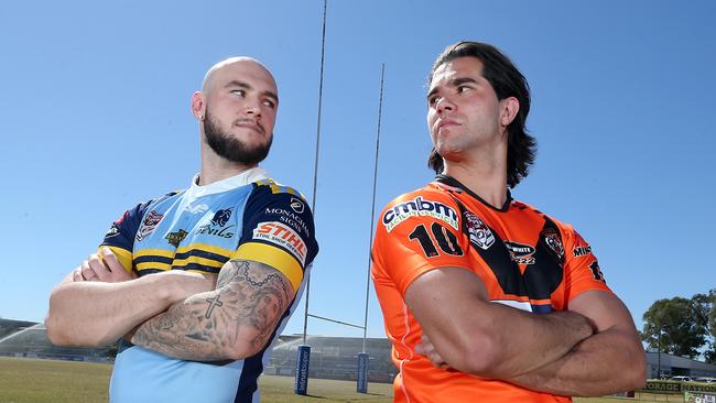 Norths captain Jack Ahearn will go head to head with Easts captain Brett Greinke at Bishop Park on Sunday in the second Intrust Super Cup elimination final. Photo: Richard Gosling