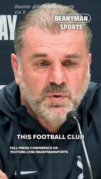 Ange Postecoglou stands up for football supporters worldwide