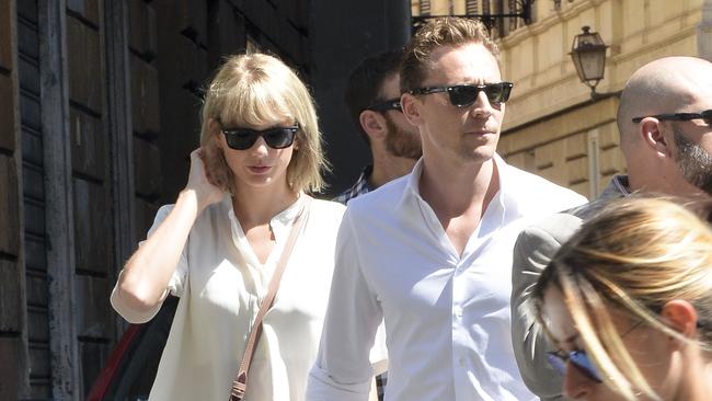 Taylor Swift and Tom Hiddleston having breakfast near Piazza Navona in Rome, Italy. The pair are heading to the Gold Coast.