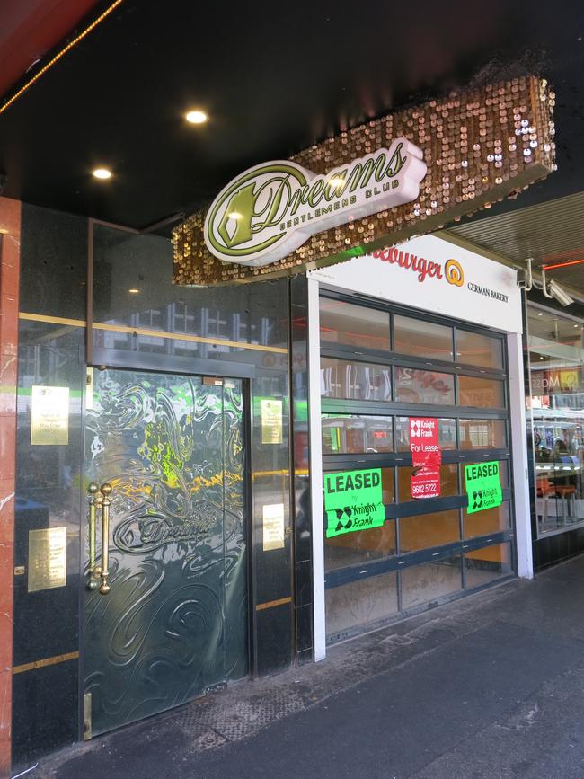 Dreams Gentlemen’s Club is facing an inquiry over Mr Aparo’s suitability to hold a liquor licence. Picture: Alex Murray