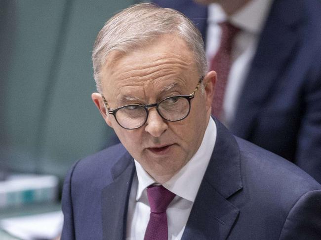 CANBERRA, AUSTRALIA - NewsWire Photos NOVEMBER 07, 2022: Prime Minister Anthony Albanese during Question Time in the House of Representatives in Parliament House Canberra.Picture: NCA NewsWire / Gary Ramage