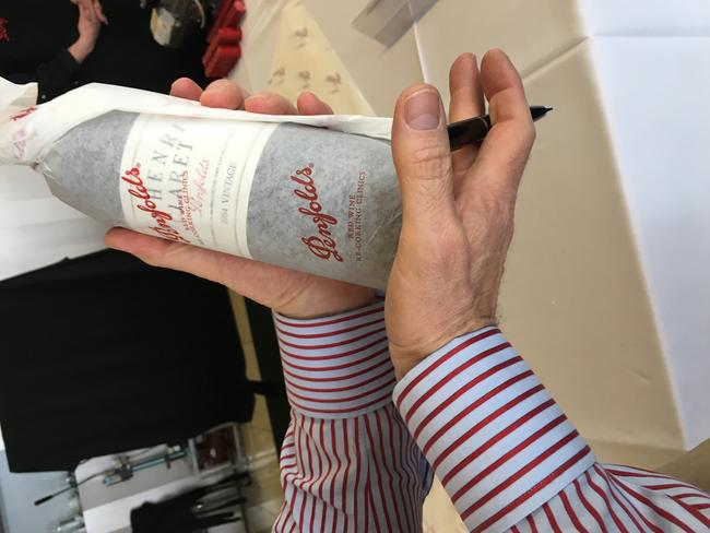 Penfolds is holding its annual recorking clinics – an exclusive after-sales sales service for wine enthusiasts and collectors. This year is the 25 year anniversary of the service, and the Melbourne clinics are on at Carousel (Albert Park) next Wednesday and Thursday, which will be hosted by chief winemaker Peter Gago. Picture: Alex Sampson