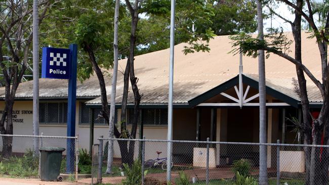 The police station was one property targeted in the Aurukun rampage. File photo