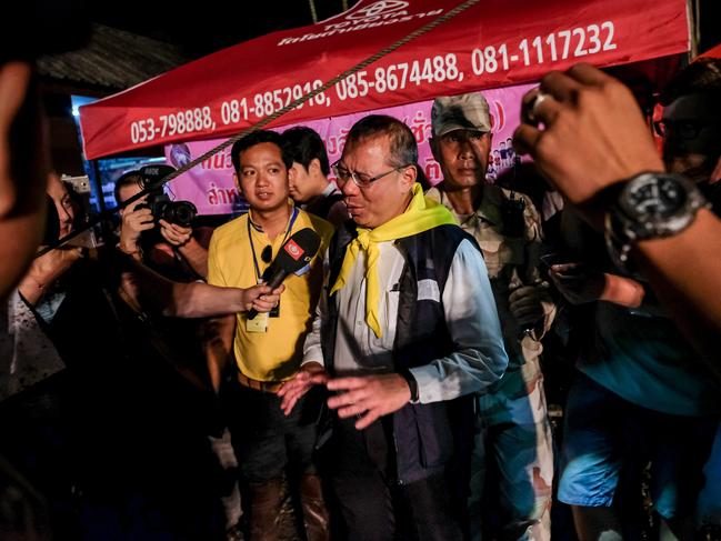 Chiang Rai Governor Narongsak Osotthanakorn, who heads the rescue operation. Picture: Getty