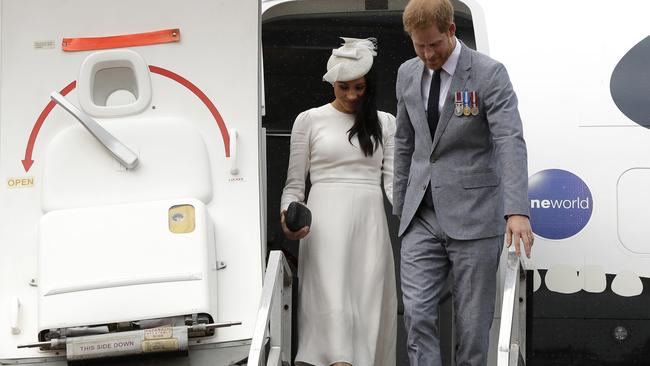 The Sussexes – plus kids – are set to step foot on UK soil for the Queen’s Platinum Jubilee. Picture: Kirsty Wigglesworth/Getty Images