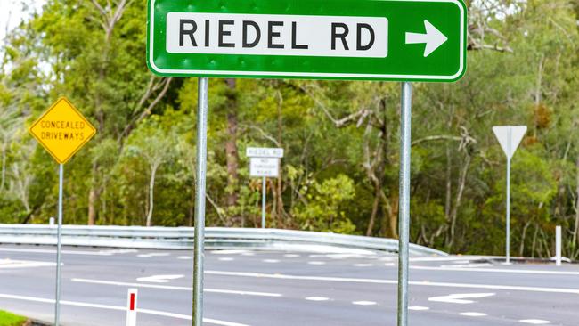 The dangerous turn on to Riedel Rd at Carbrook. PHOTOS: Richard Walker