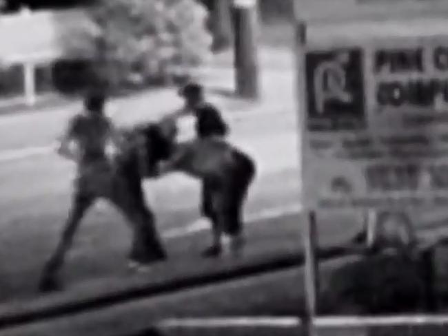 This vision shows three of the attackers assaulting Norm.
