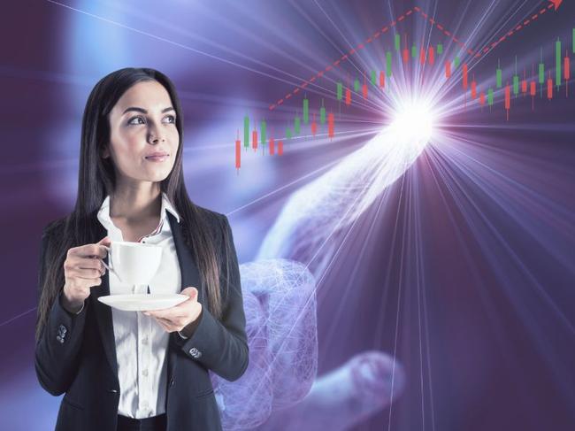 Woman standing in front of AI