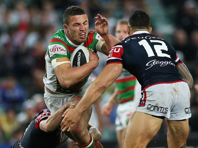 The return of Sam Burgess is bound to have a big impact for South Sydney. Picture: Phil Hillyard