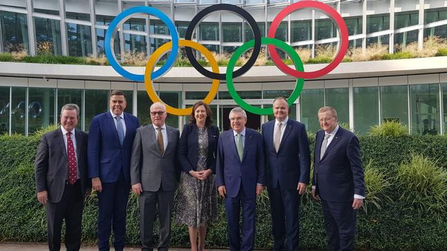 Premier Annastacia Palaszczuk at the International Olympic Committee meeting in Lausanne. Picture: Jacquelin Magnay