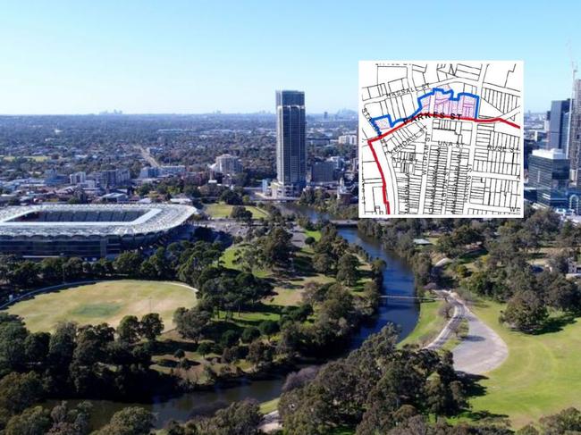 Proposed boundary changes between Parramatta and Harris Park