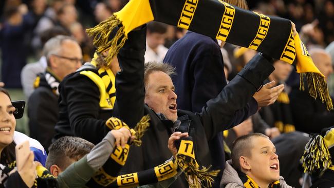 Tigers fans are hungry for another premiership. Picture: Getty Images