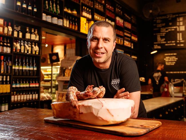 Lucia's managing director Simon Bugeja at his Adelaide Central Market store. Picture: Matt Turner.