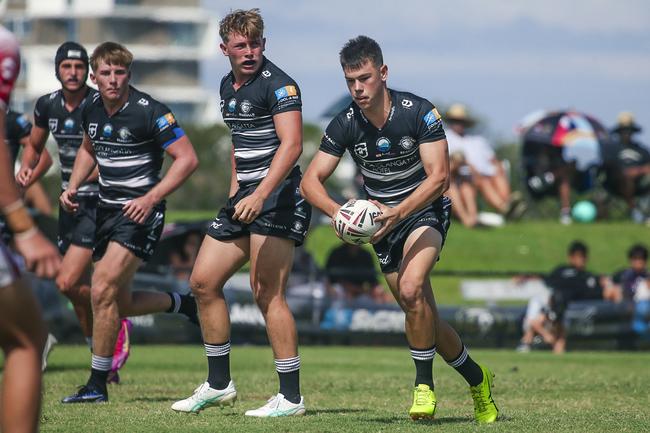 The Tweed Seagulls and Redcliffe Dolphins Mal Meninga Cup under-19s boys rugby league. Picture: Glenn Campbell