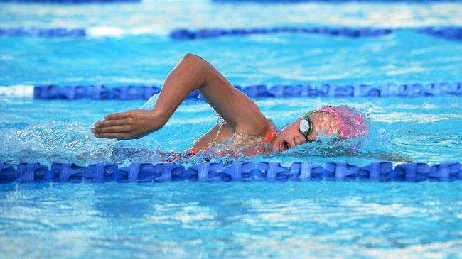 SUPER FISH: Rockhampton's Taryn Roberts blitzed her rivals at the national schools championships, smashing three records on her way to winning three gold medals. Picture: Michelle Gately