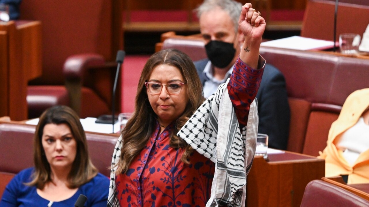 Greens stage Question Time walkout on Albanese government's 'gutless' Gaza stance