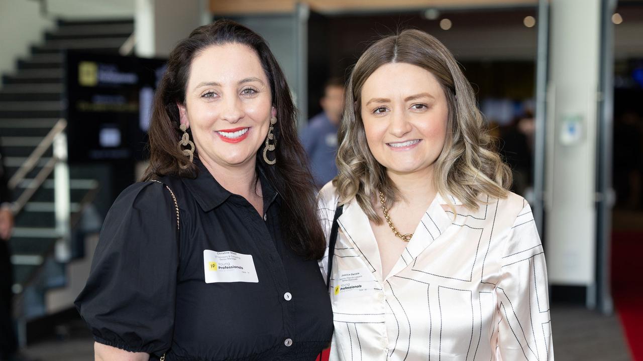 Christie Stead, Jessica Daniels at the YP Gold Coast City Leaders Forum, 2023. Picture: Celeste Humphrey