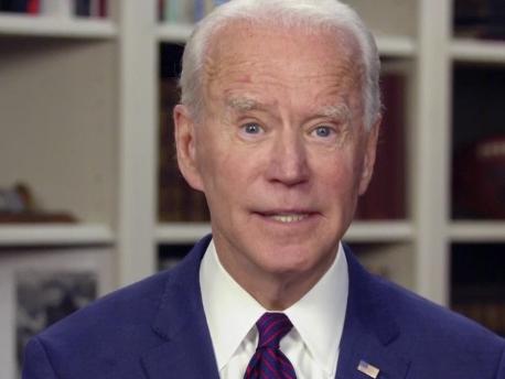 This video framegrab image from MSNBC's Morning Joe, shows Democratic presidential candidate former Vice President Joe Biden speaking to co-host Mika Brzezinski, Friday, May 1, 2020. (MSNBC's Morning Joe via AP)