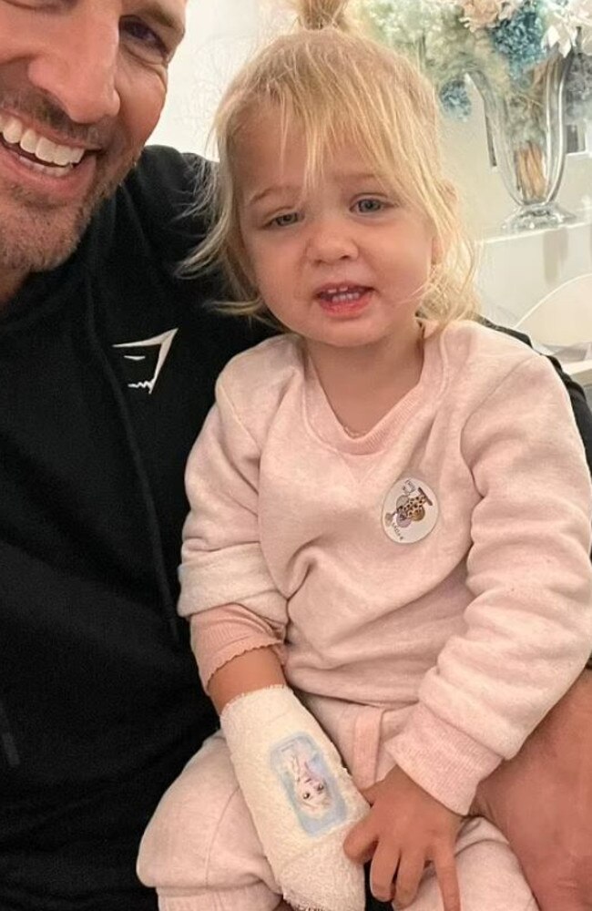 The dad said of his daughter, ‘She’s pretty tough.’ Picture: Instagram