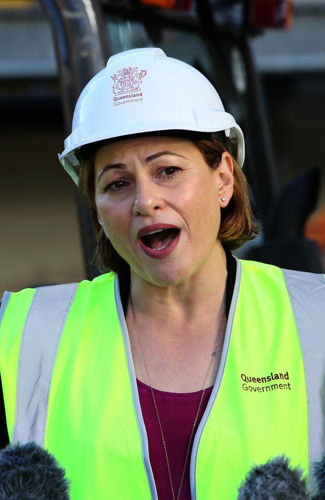 Deputy Premier and Treasurer Jackie Trad: “In this Budget we make the choice to back Queensland jobs and invest in our regions.” Picture: AAP Image/Richard Waugh