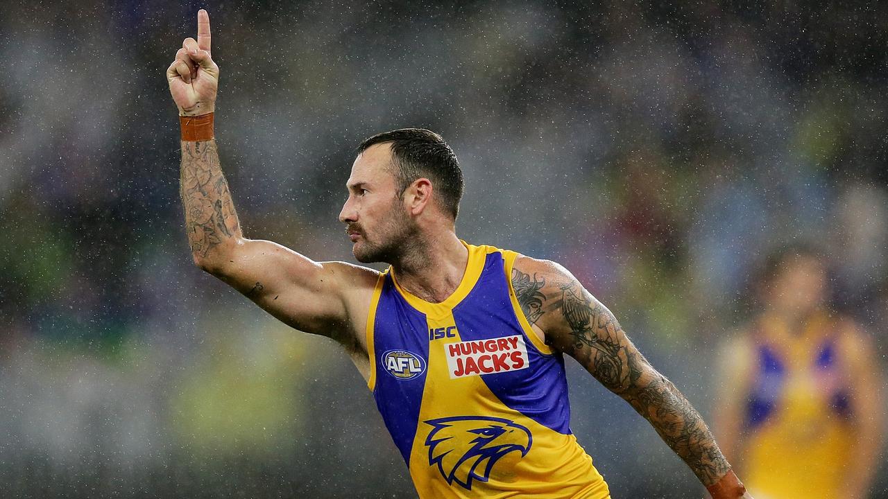 Chris Masten has been in and out of the Eagles side. Picture: Getty Images