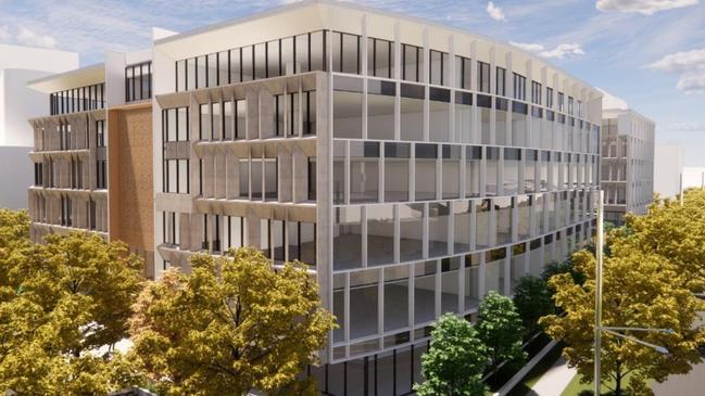 Two six-storey commercial towers to be built at the heart of Oran Park Town centre. Picture: Greenfield Developers