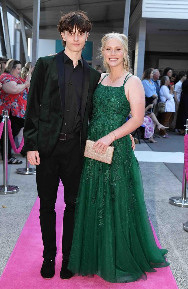 Jake Robinson and Olivia Petty at Meridan State College formal. Picture: Patrick Woods.