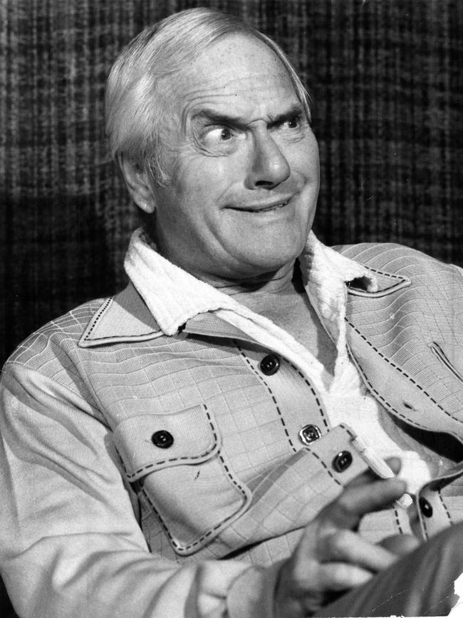 British comedian actor Dick Emery in Adelaide in 1976. Picture: Supplied