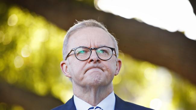 <b>Labor leader Anthony Albanese pictured in Perth on Monday. Picture: Sam Ruttyn</b>