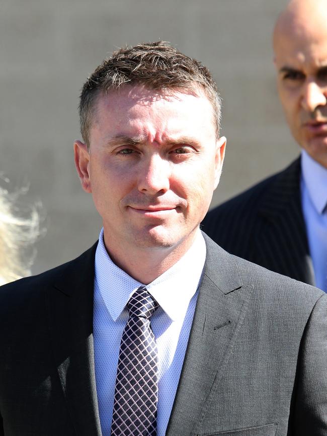 One Nation Staffer James Ashby at Toronto Court. Mr Burston was questioned about why he took an AVO out against Mr Ashby in April 2019. Picture: Peter Lorimer