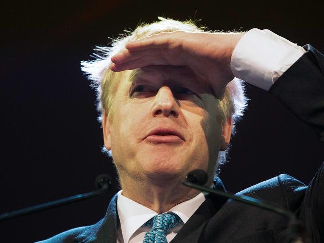 Britain's Conservative MP and former foreign minister Boris Johnson delivers a speech entitled "Opportunity in Uncertainty" at the Pendulum Summit 2019 conference at the Convention Centre in Dublin on January 10, 2019. (Photo by Paul FAITH / AFP)