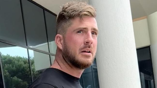 Samuel Marshall Leeming leaving Maroochydore Magistrates Court on Thursday.