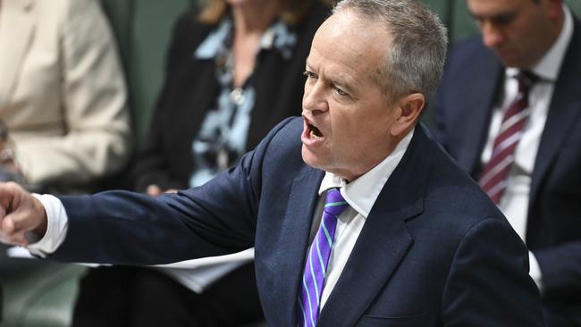Cabinet Minister Bill Shorten joined the government attack on the Coalition’s nuclear plan. Picture: NewsWire / Martin Ollman