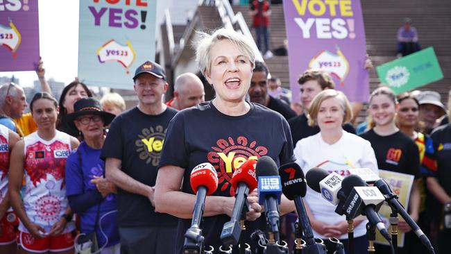 Tanya Plibersek campaigns for the ‘yes’ case in Sydney. Picture: NCA NewsWire/ Sam Ruttyn