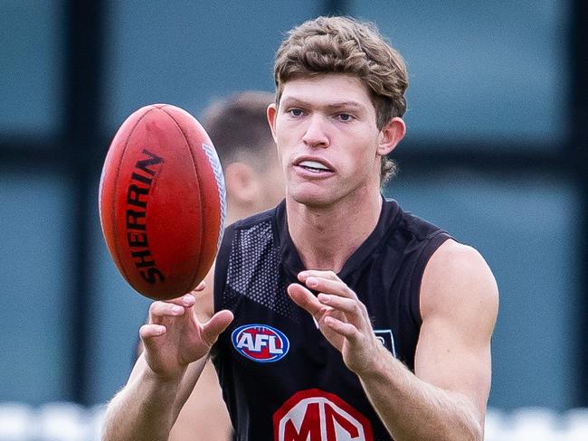 Mitch Georgiades at Port Adelaide training, on July 1st, 2022, in Alberton.Picture: Tom Huntley