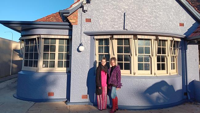Koula Raptis (L) and Mary Raptis (R) were left devastated after they were notified that their Glandore music business could be compulsorily acquired by the government. Picture: Supplied.