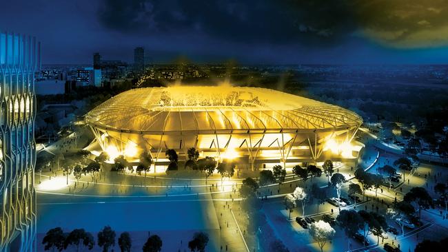 An artist's impression of the new Western Sydney Stadium.