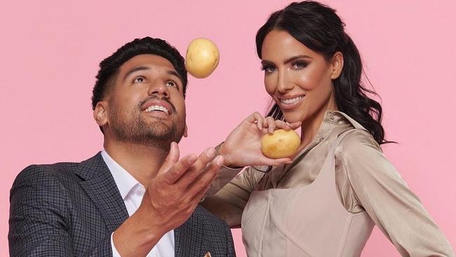 Mr Potato co-founders and chief executives Jess Davis and Tyson Finau, aka Tyson Hoffman. Picture: Supplied