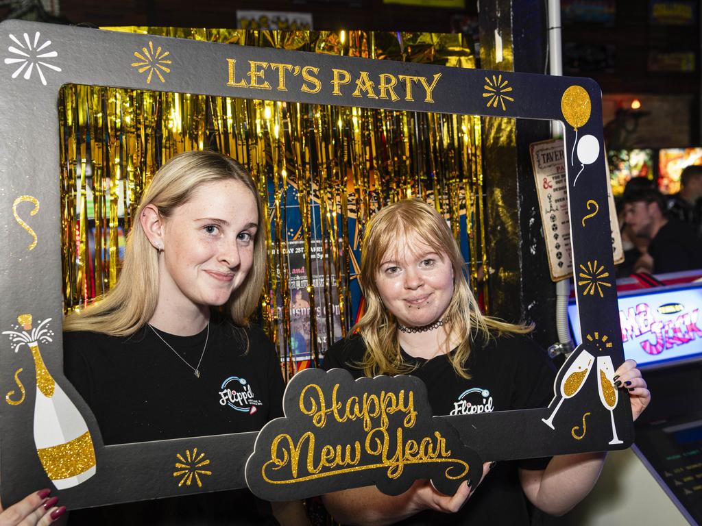 Flipp'd staff Chloe Scott (left) and Isabella Kuhnemann on New Year's Eve, Tuesday, December 31, 2024. Picture: Kevin Farmer