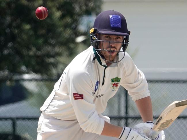 VSDCA South East: cricket:  Brighton v Caulfield. Caulfield batter Josh Rymell. Picture: Valeriu Campan