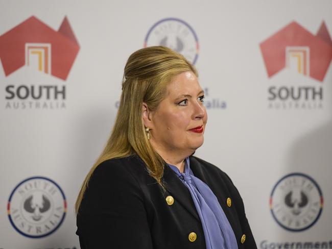 ADELAIDE, AUSTRALIA - NewsWire Photos AUGUST 14 2023:  Sport and Racing Katrine Hildyard media conference re: Greyhound Racing inquiry.Picture: NCA NewsWire / Roy VanDerVegt