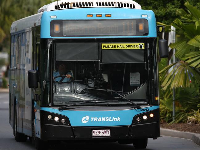 General, generic, stock photo of a Sunbus public transport bus on Lake Street in Cairns. Picture: BRENDAN RADKE