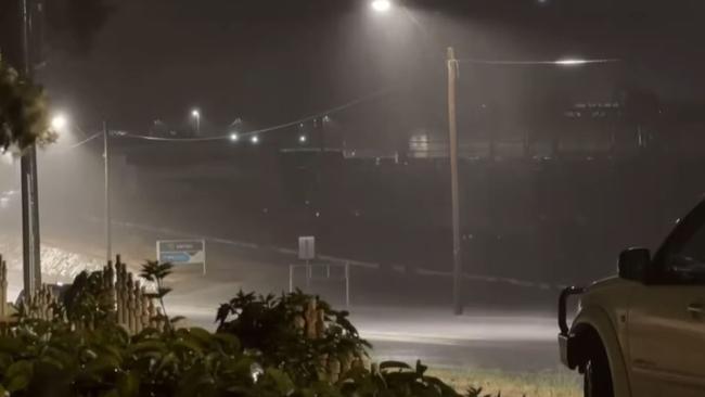 A storm in Broken Hill cut out the towns power supply. Picture: 9News