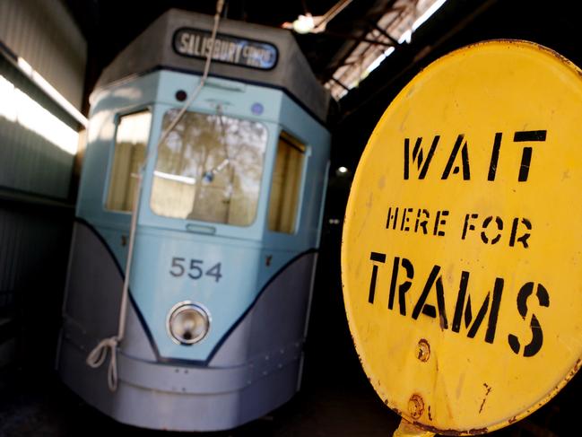 Exhibits at the Tramway Museum in Ferny Grove. 