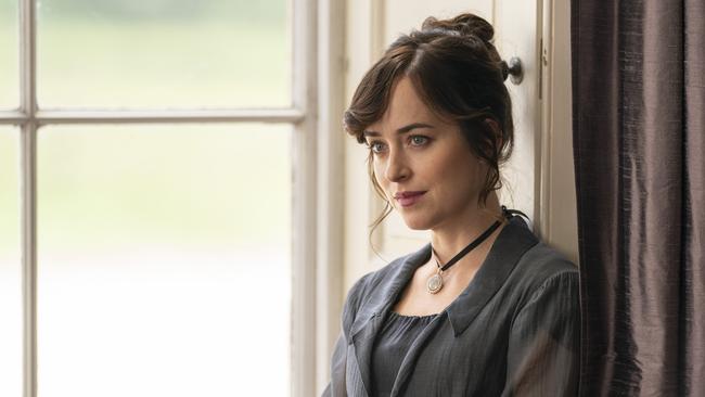 Dakota Johnson as Anne Elliot in the unpersuasive Persuasion. Picture: Netflix