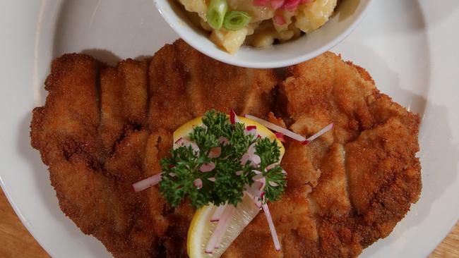 Wiener schnitzel at Das Bierhaus. Photo: Adam Ward