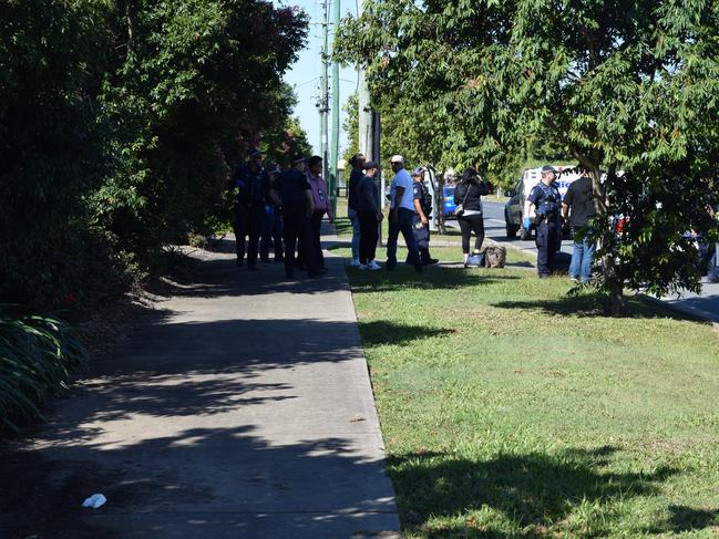 Police officers swarmed to an Ooralea address in 2016 and searched property before taking a number of people into custody. Photo: Emily Smith