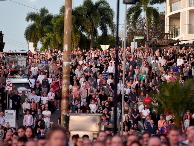 Anzac Day 2025. Dawn service Anzac Park Townsville. Picture: Evan Morgan
