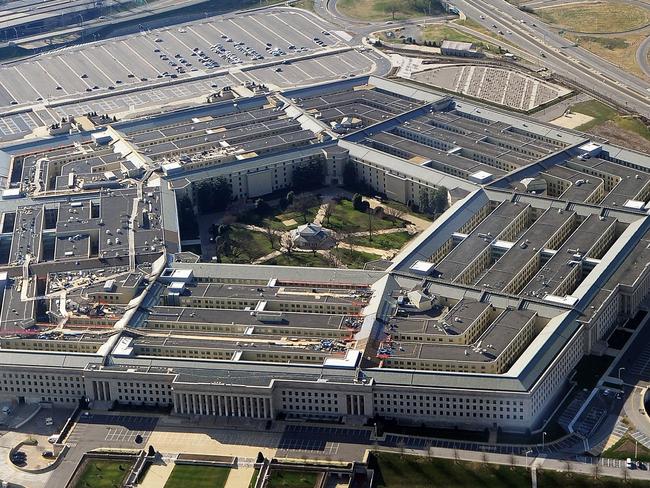 Aerial view of the Pentagon building in Washington, DC, 26/12/2011. The Pentagon, which is the headquarters of the US Department of Defense (DOD), is the world's largest office building by floor area, with about 6,500,000 sq ft of which 3,700,000 sq ft are used as offices and houses approximately 23,000 military and civilian employees and about 3,000 non-defense support personnel.